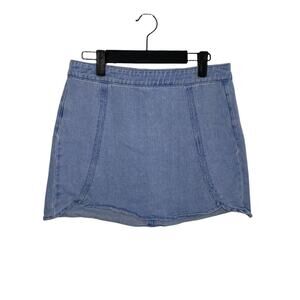 Pacsun Womens Skirt Size 28 Blue Mini Short Light Wash Unlined Casual Wear